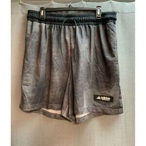 Adidas Mens Black Q2 All Over Print Basketball Shorts Size‎ XL